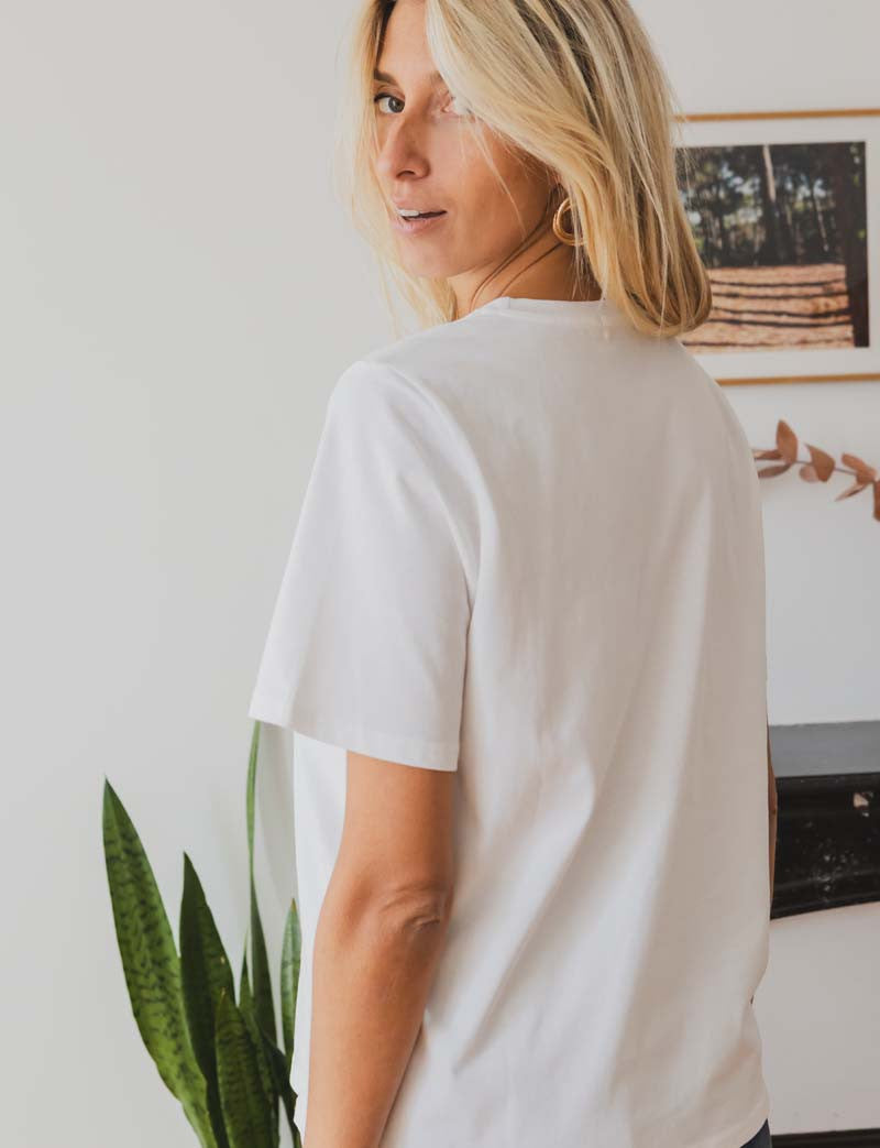 T-shirt blanc Baba