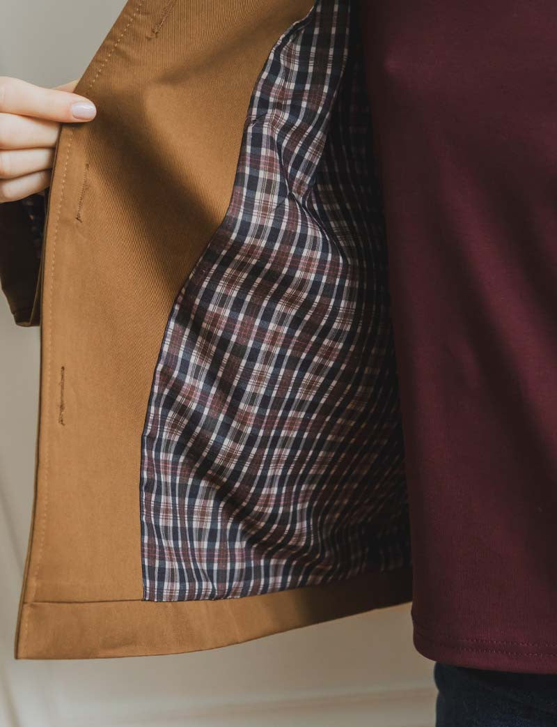 Gabardina camel Sacha