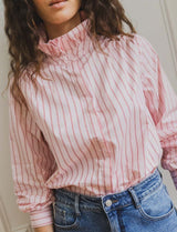 Chemise rose & rouge Fany