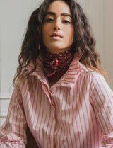 Chemise rose & rouge Fany