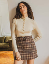 Yarde checkered skirt