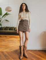 Yarde checkered skirt