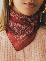 Foulard bordeaux 7
