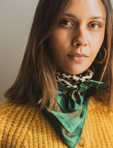 Foulard léopard & vert 6