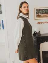 Vestido kaki Solna