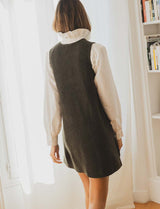 Vestido kaki Solna