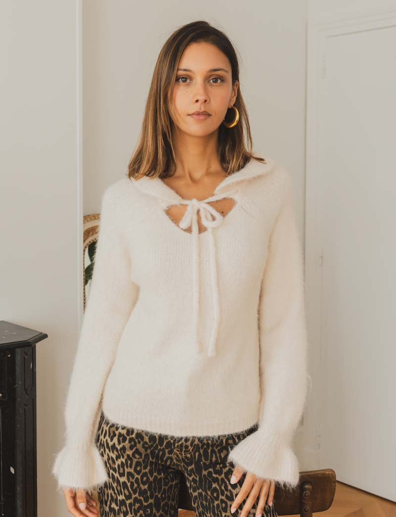 Pull écru Nessa