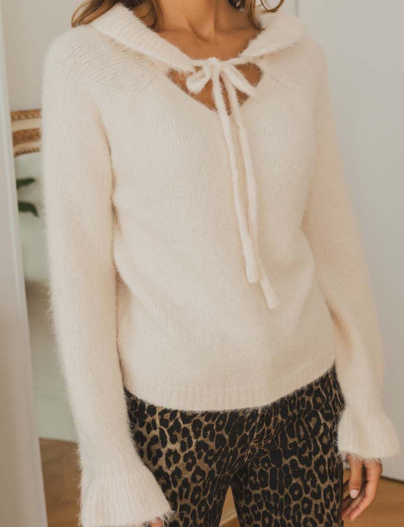 Pull écru Nessa
