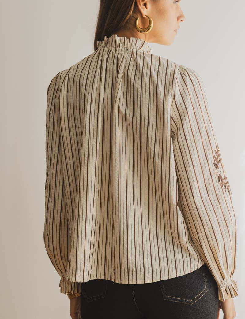 Chemise brodée Odea