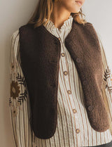 Gilet marron Lako
