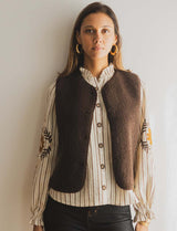 Gilet marron Lako