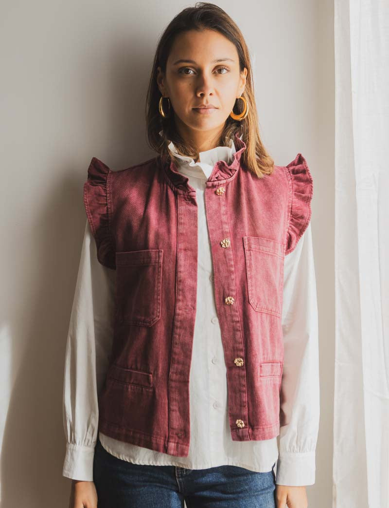 Gilet bordeaux Clova