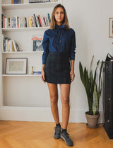 Vela checkered skirt