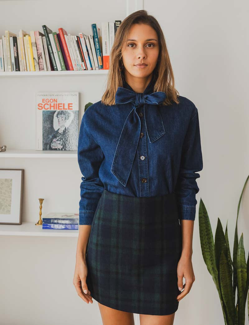 Vela checkered skirt