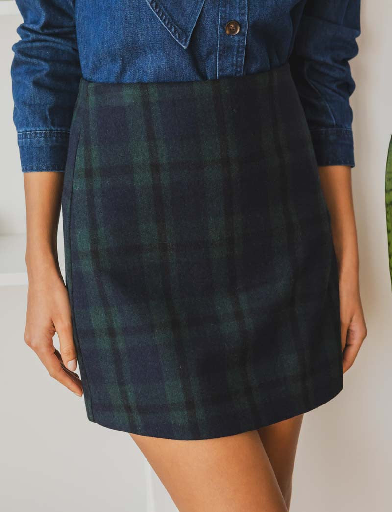 Jupe à carreaux Vela