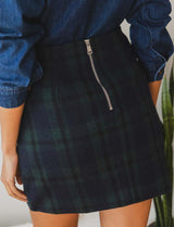 Vela checkered skirt