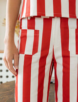 Red striped jeans Aldo