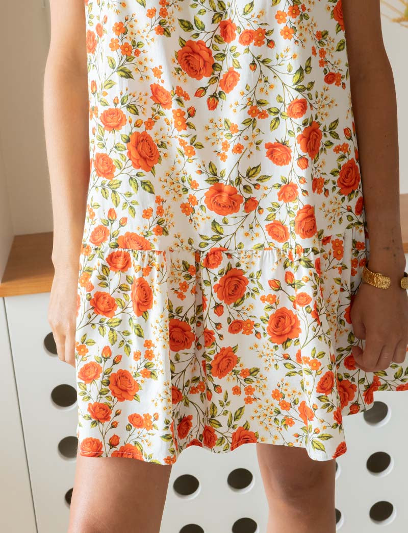 White floral Rosia dress