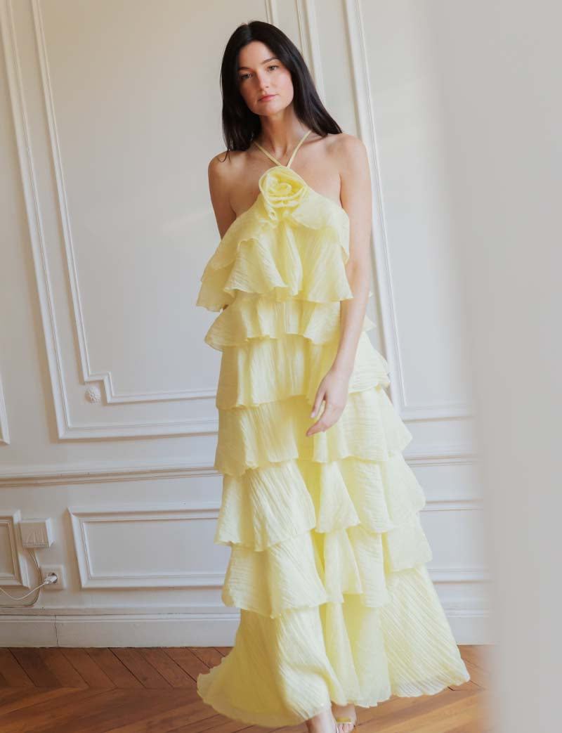 Robe jaune Flavie