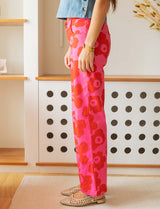 Pink jeans & red flowers Jony