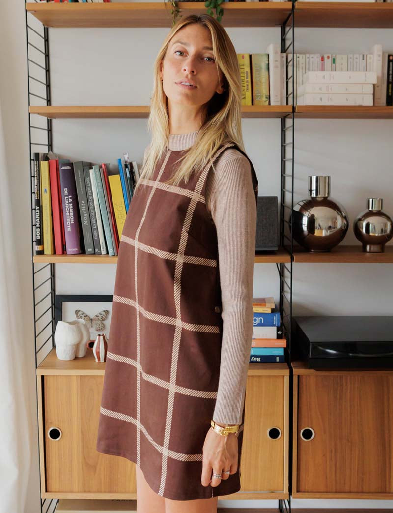 Robe marron Rini