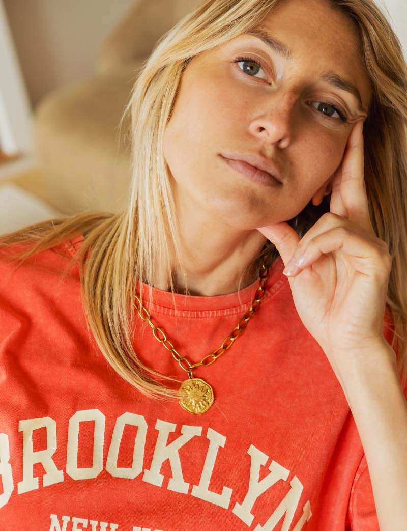 Coral Brooklyn T-shirt