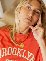 T-shirt corail Brooklyn