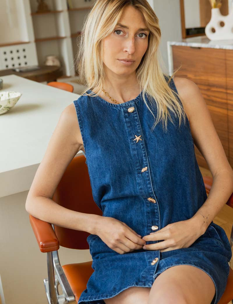 Robe en jean Analia