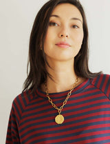 T-shirt marine & bordeaux Nati