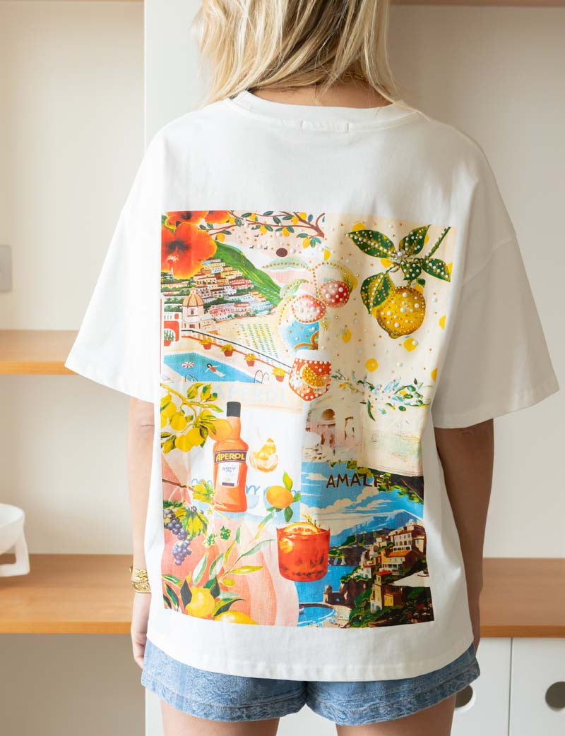 T-shirt blanc Amalfi