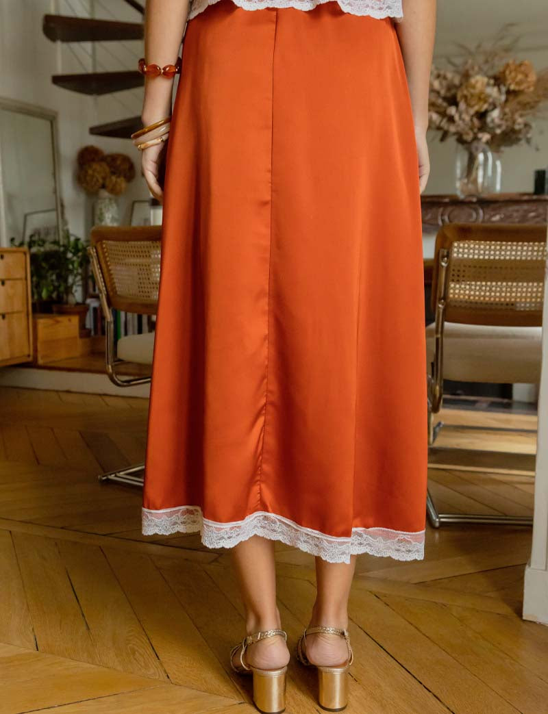 Jupe terracotta Elina