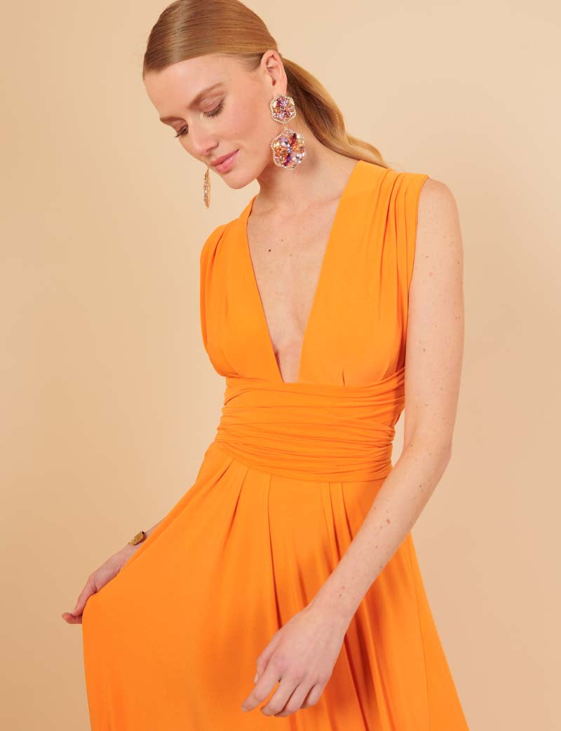 Orange Annabella multiposition dress