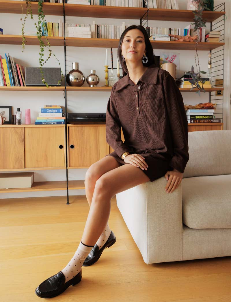 Robe marron Mavi