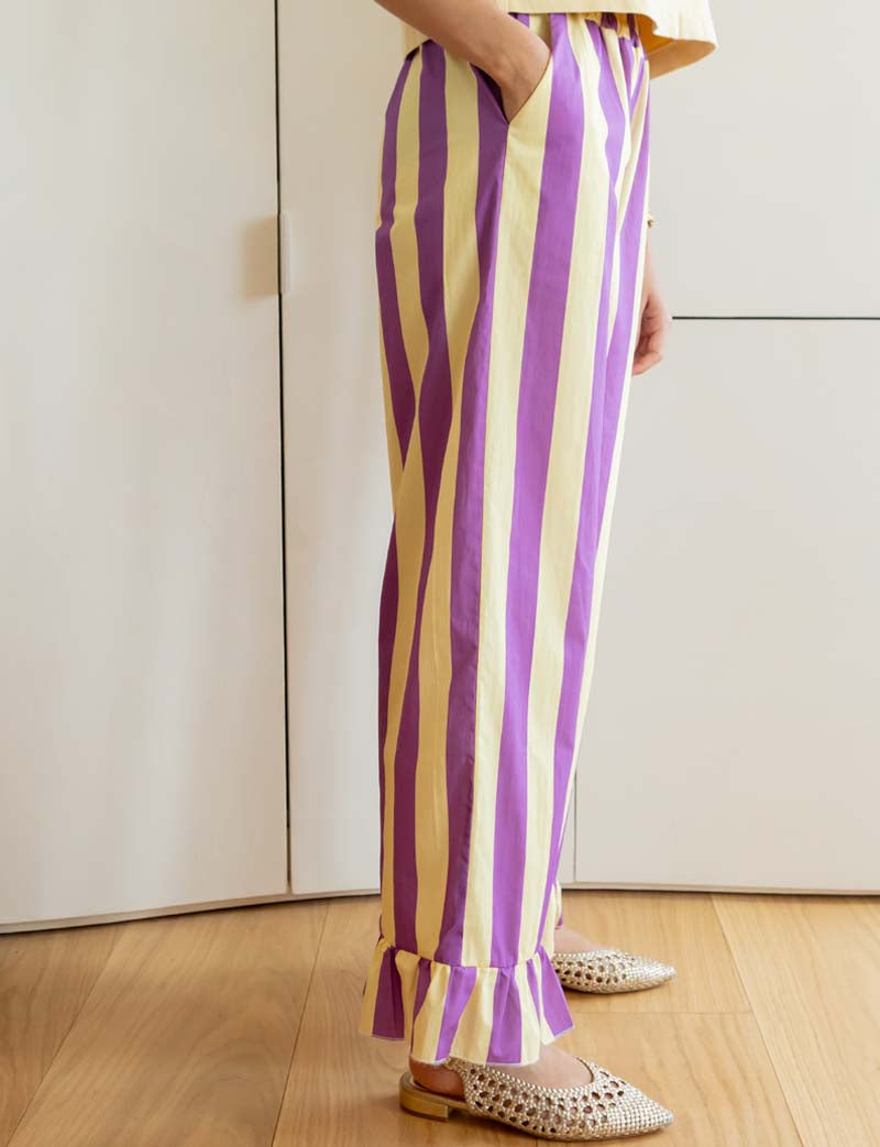 Yellow and Purple Gasty Pants