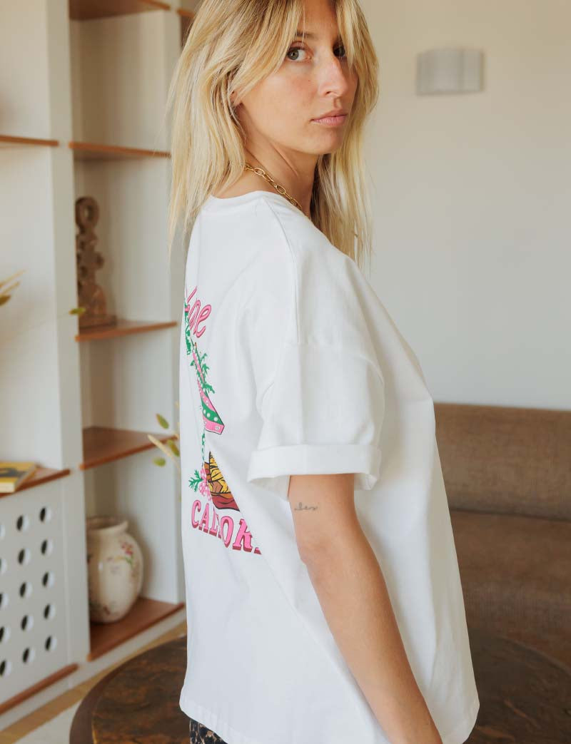 T-shirt blanc Beverly Hills
