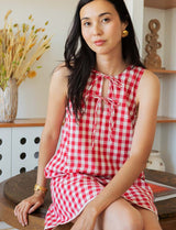 Robe vichy rouge Raymonde