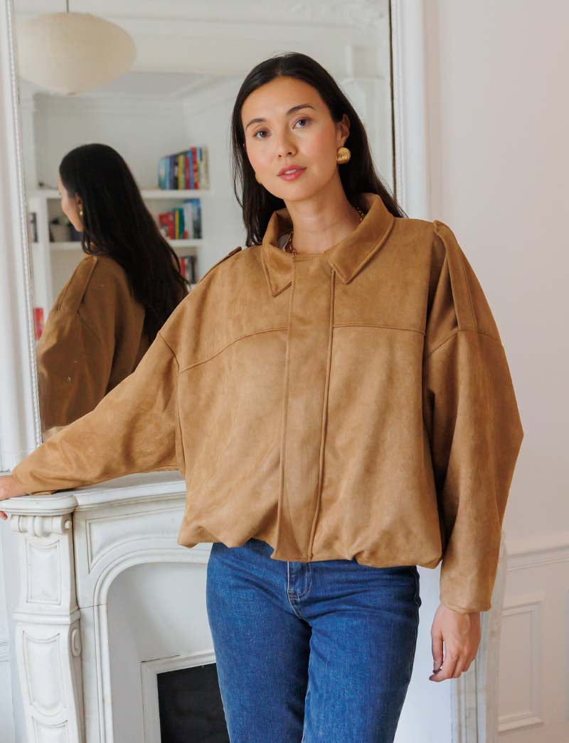 Virgile camel jacket