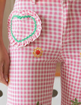 Pink Vichy Jeans Victor