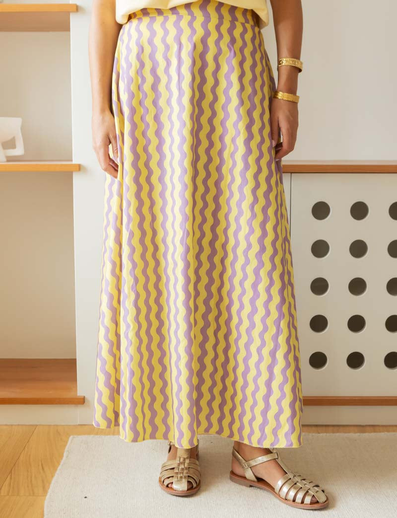 Yellow and Lilac Skirt Yvelle
