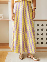 Yellow and Lilac Skirt Yvelle
