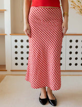 Red Vichy Skirt Marilou