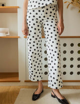 Jean blanc à pois noirs Roby