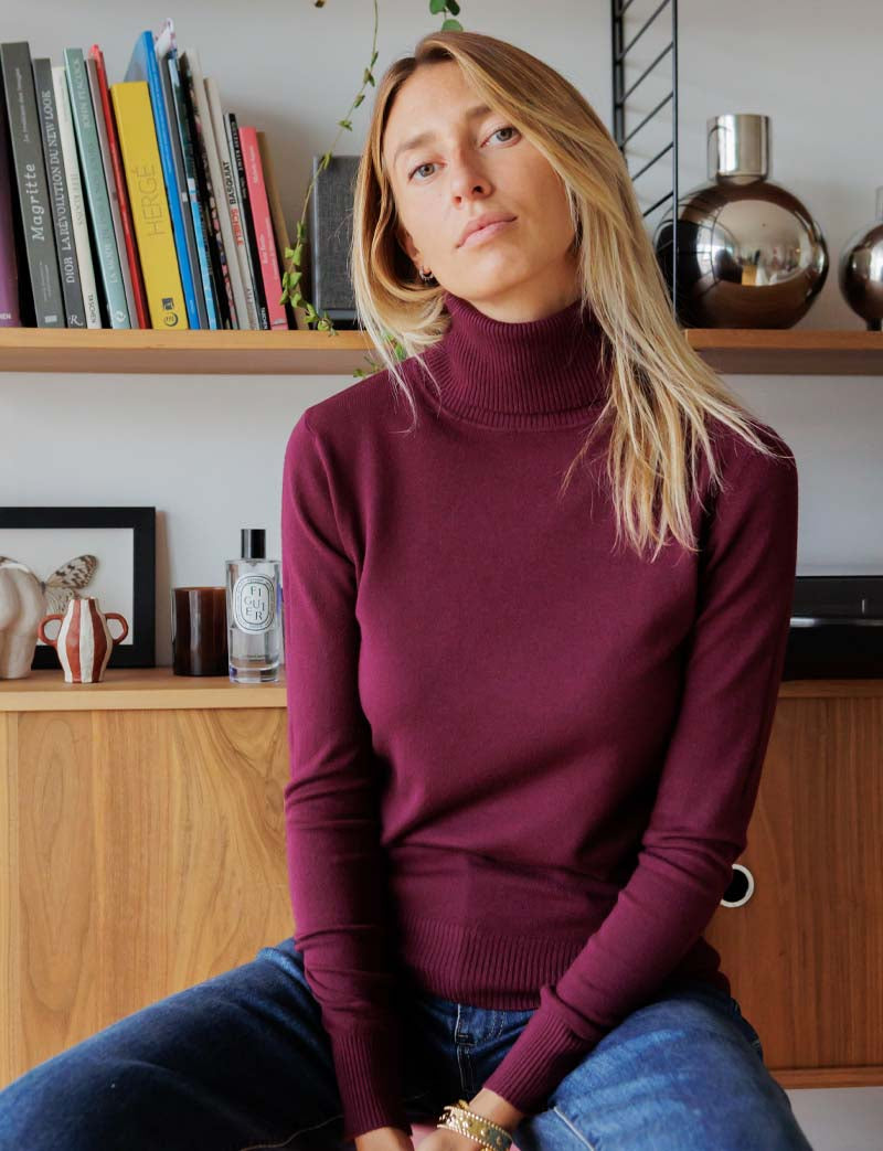 Pull bordeaux Dale