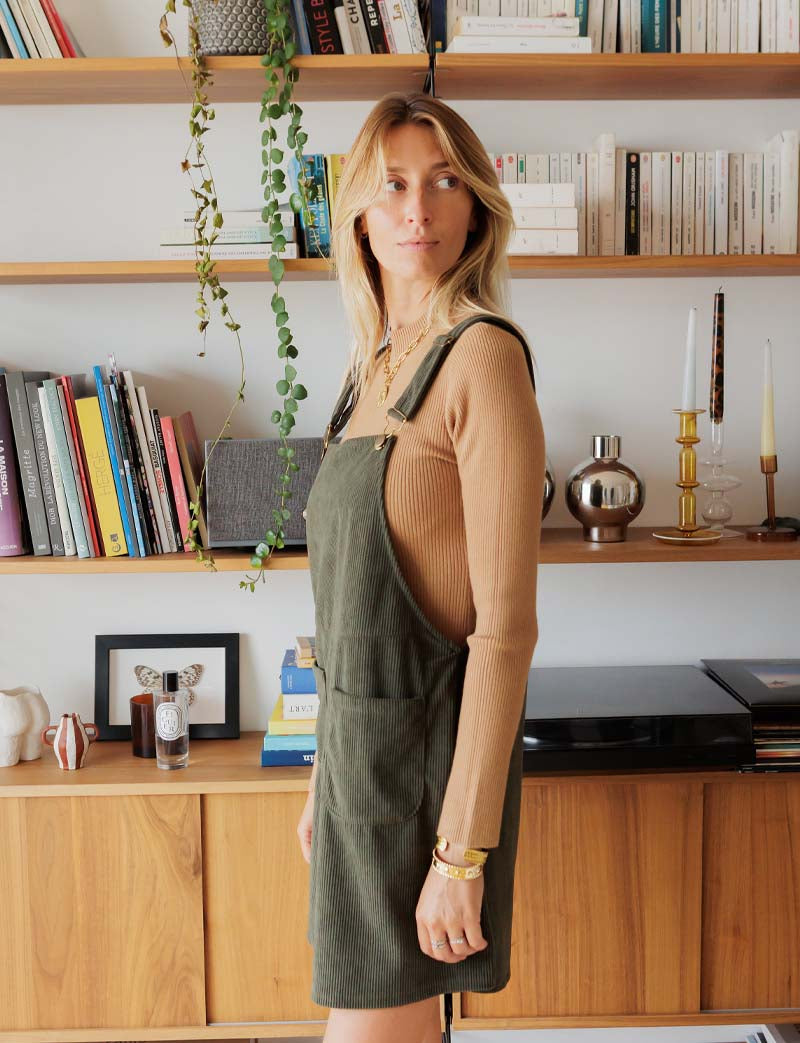Khaki dress Connie