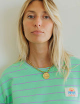 Green & Purple Beach Vibes T-shirt