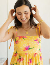 Yellow floral dress Elish