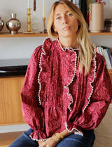 Blouse bordeaux Batisa