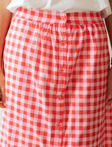 Red gingham skirt Engela
