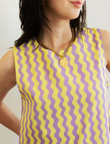 Yellow & lilac Ansa top