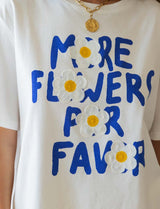 T-shirt blanc More Flowers